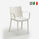 Stapelbare stoel met armleuningen voor in uw tuin Victoria BICA Kortingen