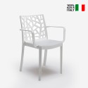 Moderne tuin- of barstoel Matrix Armchair BICA met armleuningen voor buiten Korting