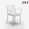 Moderne tuin- of barstoel Matrix Armchair BICA met armleuningen voor buiten Korting