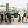 Set van 19 stapelbare polyrotan stoelen voor binnen en buiten Virginia Bica Afmetingen