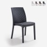 Set van 19 stapelbare polyrotan stoelen voor binnen en buiten Virginia Bica Aanbieding