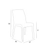 Set van 19 stapelbare polyrotan stoelen voor binnen en buiten Virginia Bica 