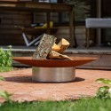 Moderne ronde tuin barbecue vuurpot buitenterras Hestia Voorraad