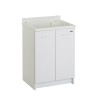 Wastafelmeubel met 2 deuren, wasbak en wasplank 60x50cm Edilla Montegrappa Aanbod
