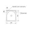 Mobiele wasruimte kast 1 deur 45x50cm wasbord Edilla Montegrappa Keuze