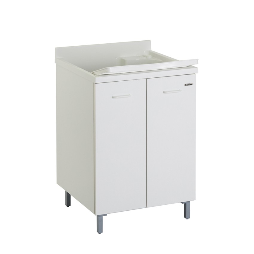 Spoelbak met wasbak 60x60cm opbergkast wasruimte 2 deuren Edilla Montegrappa Aanbieding Spoelbak met wasbak 60x60cm opbergkast wasruimte 2 deuren Edilla Montegrappa Aanbieding