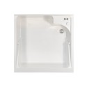 Spoelbak met wasbak 60x60cm opbergkast wasruimte 2 deuren Edilla Montegrappa Kortingen