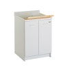 Wasmeubel met 2 deuren 60x60cm wastafel hout plank Edilla Montegrappa Aanbieding
