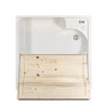 Wasmeubel met 2 deuren 60x60cm wastafel hout plank Edilla Montegrappa Catalogus