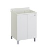 Wasmeubel met kast 2 deuren 60x50cm bak houten plank Edilla Montegrappa Aanbod