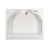 Wasmeubel met kast 2 deuren 60x50cm bak houten plank Edilla Montegrappa Kortingen