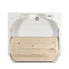Wasmeubel met kast 2 deuren 60x50cm bak houten plank Edilla Montegrappa Catalogus