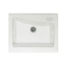 Wastafel 63x50cm keramische wasbak met 2 deuren en houten plank Acqua Edilla Catalogus