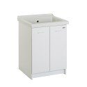 Mobiele Wasunit 63x60cm 2 Deuren Keramische Wastafel Acqua Edilla Korting