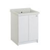 Mobiele Wasunit 63x60cm 2 Deuren Keramische Wastafel Acqua Edilla Korting