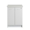 Mobiele Wasunit 63x60cm 2 Deuren Keramische Wastafel Acqua Edilla Kortingen