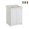 Mobiele Wasunit 63x60cm 2 Deuren Keramische Wastafel Acqua Edilla Aanbod