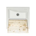 Mobiele Wasunit 63x60cm 2 Deuren Keramische Wastafel Acqua Edilla Voorraad