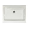 Keramische wasbak met wasbak, 2 deurtjes, 83x60cm, houten plank Acqua Edilla Catalogus