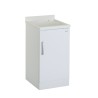 Wasbak 45x50cm voor buiten met wastobbe en wasplank Piuvella Montegrappa Aanbod