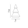 LED RGB Kerstboom Buitenverlichting Abete M Light Korting