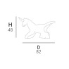 Moderne kunstsculptuur dieren woonkamer tuin Unicorno Delfino Kimere Aanbod