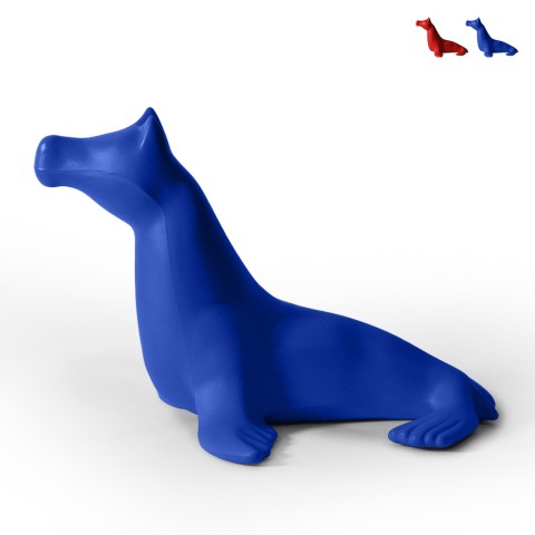 Moderne kleurrijke pop art dierbeeld Horse Seal Kimere Aanbieding