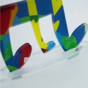 Kleurrijke popart muzieksculptuur decoratie Tricroma Model