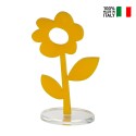 Kleurrijke bloem decor in pop art stijl voor woonkamerplank Margherita Catalogus
