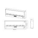 Moderne elektrische inbouwhaard 1500W 300cm warmte 6 niveaus Etna Voorraad
