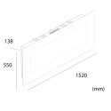 Moderne elektrische wandhaard met realistisch vlameffect 1500W Aprica Catalogus