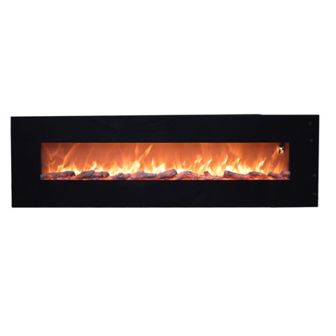 Elektrische haard met LED-vlammen, 1500W, wandmontage Pordoi Aanbieding