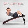 Verstelbare multifunctionele sit up fitnessbank Hera Kortingen