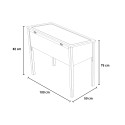 Verhoogde houten plantenbak 50x100cm voor tuin met zaden Basil Korting