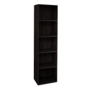 Hoge houten boekenkast 5 planken woonkamer kantoor 40x172 cm Darren Keuze