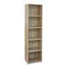 Hoge houten boekenkast 5 planken woonkamer kantoor 40x172 cm Darren Catalogus