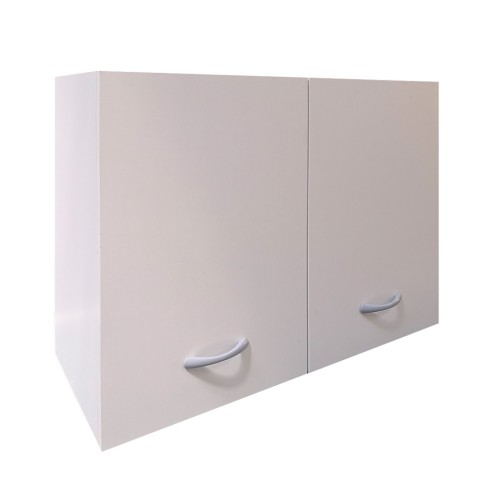 2-deurs keukenkast met handvat 80x33x60cm in wit hout Sally