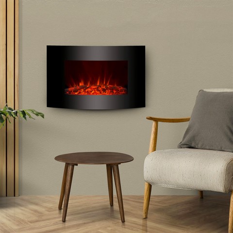 Elektrische haard wandkachel ecologisch LED-vlam San Diego Aanbieding