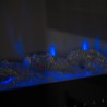 Inbouwhaard wandmontage elektrische kachel met LED-vlam in meerdere kleuren Chicago Catalogus