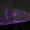 Inbouwhaard wandmontage elektrische kachel met LED-vlam in meerdere kleuren Chicago Model