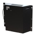 Elektrische hoekhaard vloerstaand in wit hout L126 x D78 x H83 Madison Kosten