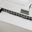 Moderne inbouw bio-ethanolhaard voor wand, zwart glas en staal Pechino Aanbod