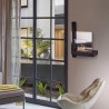 Moderne bio-ethanol wandhaard met gehard glas Vienna Korting