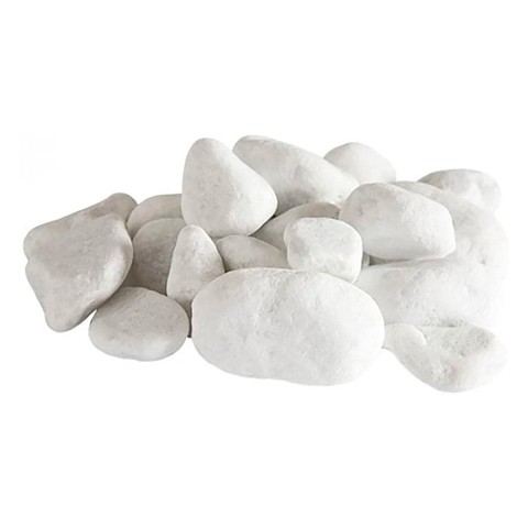 Set van 24 sierstenen witte stenen voor bio-ethanol haard biohaard