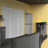 Hillie hoge kast met 1 deur voor binnen/buiten met 4 planken en bezemhouder Aanbieding