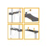 Opbergrek voor tuin, garage, kelder met 3 planken Rack Aanbod