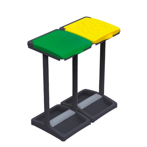 Dubbele afvalzakhouder 80/110 L voor gescheiden afval Mr.B Bis Aanbieding