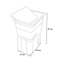 Buiten wasbak monoblock met wasplank 59x41x75cm Jo Karakteristieken