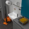 Buitenkraanwasbak in hars aan de muur 50x35x24cm Sink 50 Korting