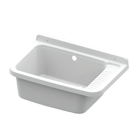Wandhangende wasbak 59x39x28cm voor buiten in de tuin Sink 60 Aanbieding